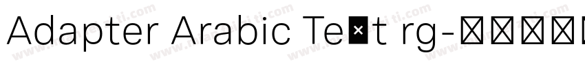 Adapter Arabic Text rg字体转换